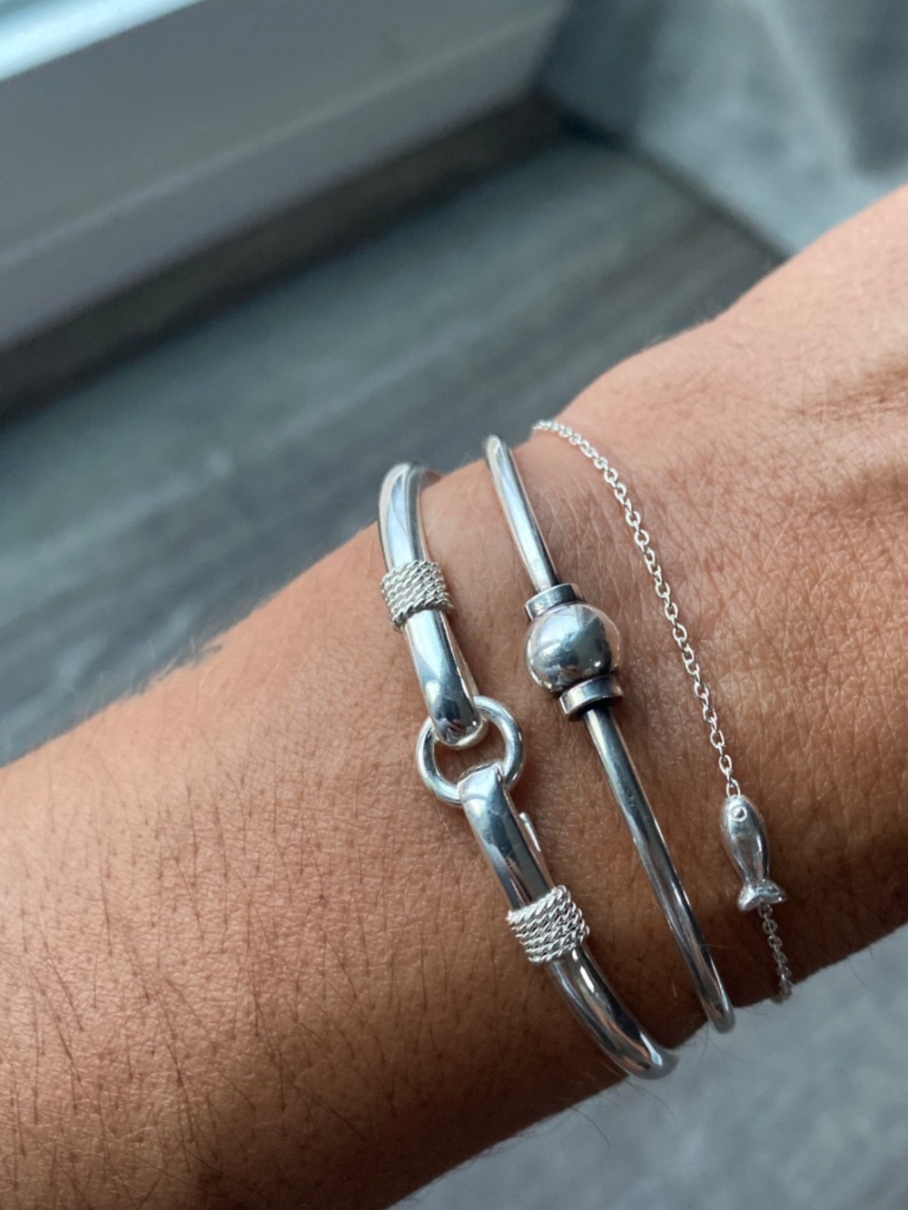 Cape Cod Sterling Silver Porthole Bracelet - Picture 5 of 5
